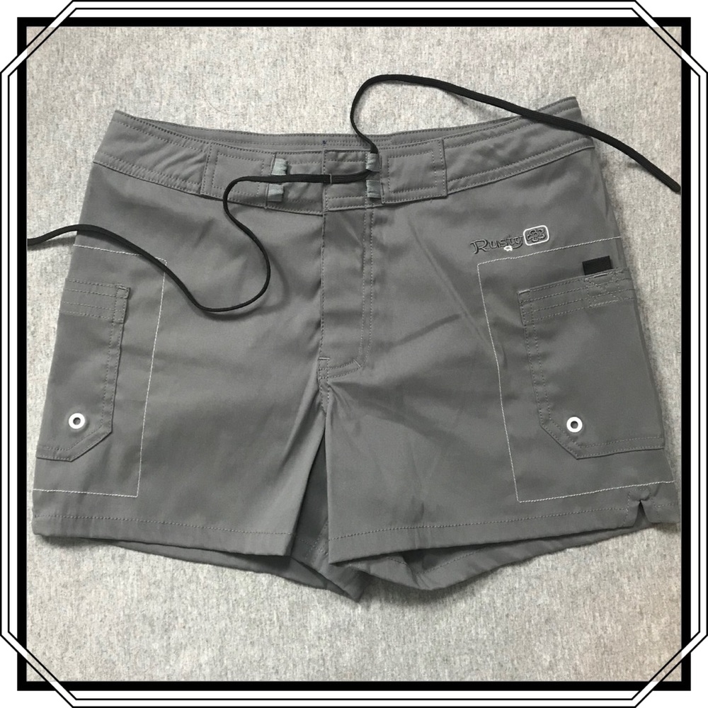 Rusty Gray Board shorts Size 3